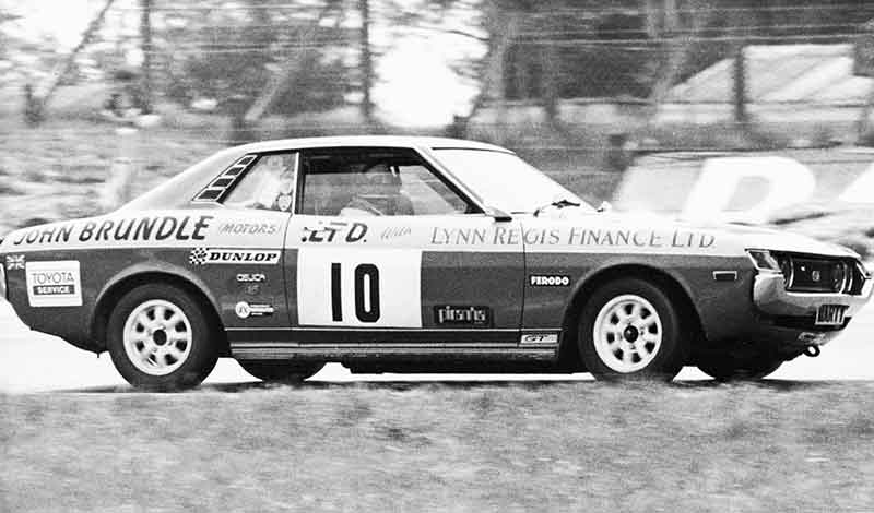 Martin Brundle in the Samuri Racing Toyota Celica